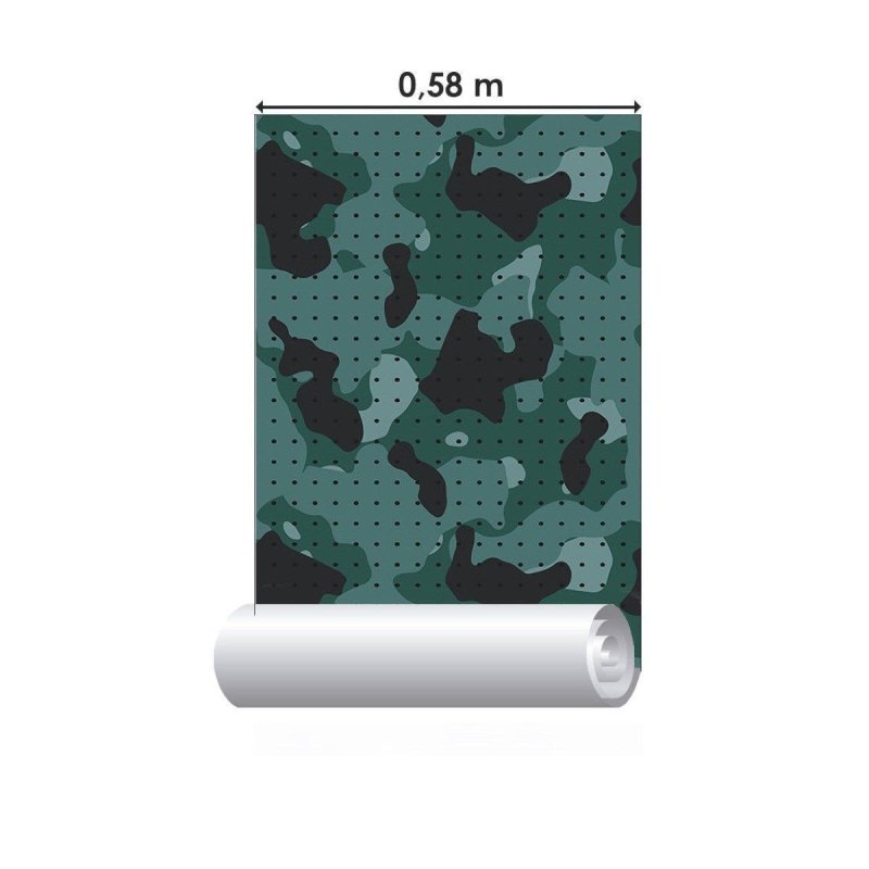 Papel de Parede Adesivo Camuflado Militar Jovem N016074 - Papel na Parede