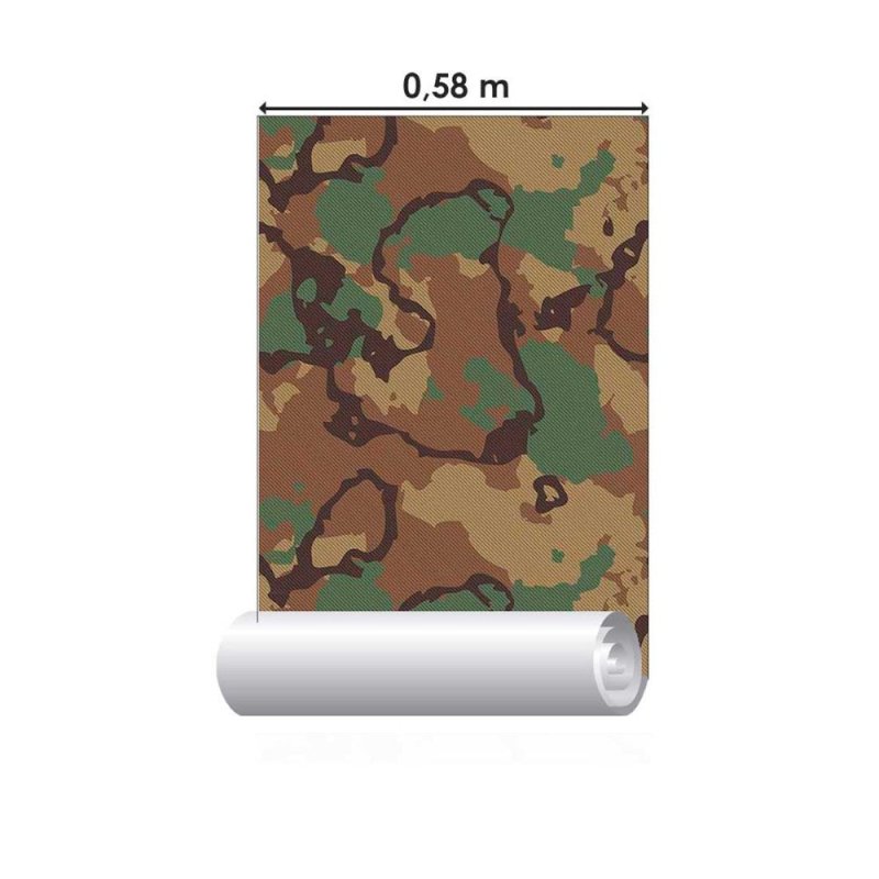 Papel de Parede Adesivo Camuflado N011121 - Papel na Parede