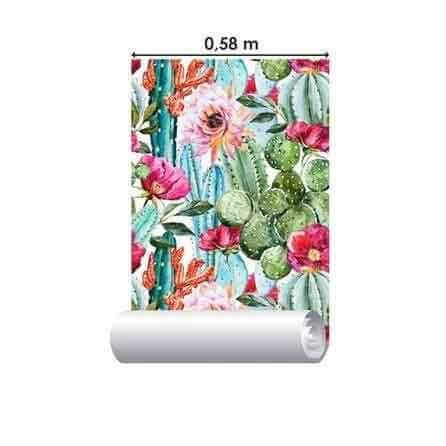 Papel de Parede Adesivo Caquito Natureza Flor 534521 - Papel na Parede