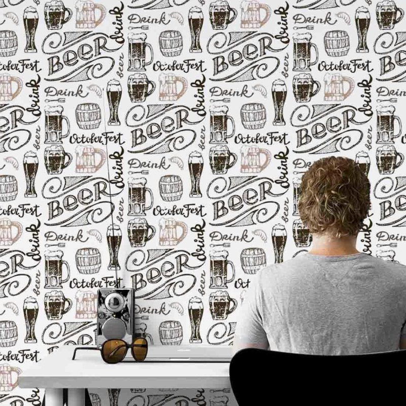 Papel de Parede Adesivo Cerveja Beer Jovem 460462978 - Papel na Parede