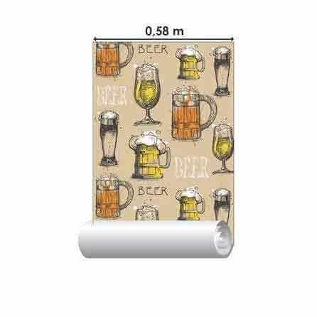 Papel de Parede Adesivo Cerveja N19313 - Papel na Parede