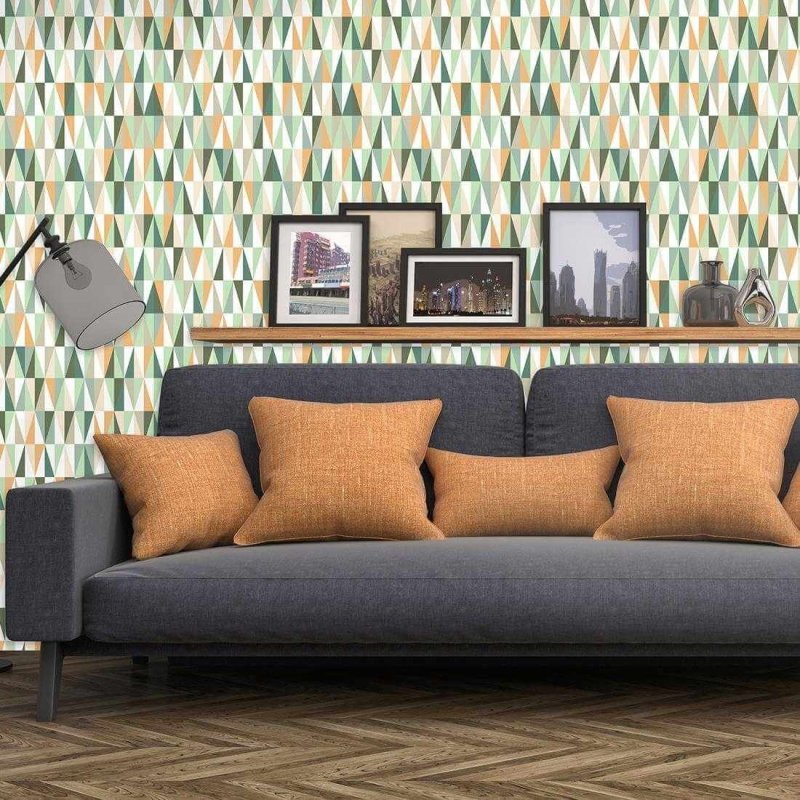 Papel de Parede Adesivo Chevron Jovem Colorido 603611555 - Papel na Parede