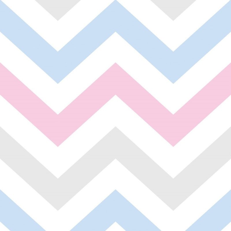 Papel de Parede Adesivo Chevron Rosa e Azul N018043 - Papel na Parede