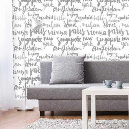 Papel de Parede Adesivo Cidade Letras 268697567 - Papel na Parede