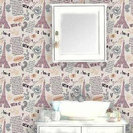 Papel de Parede Adesivo Cidade Paris Vintage 324532505 - Papel na Parede