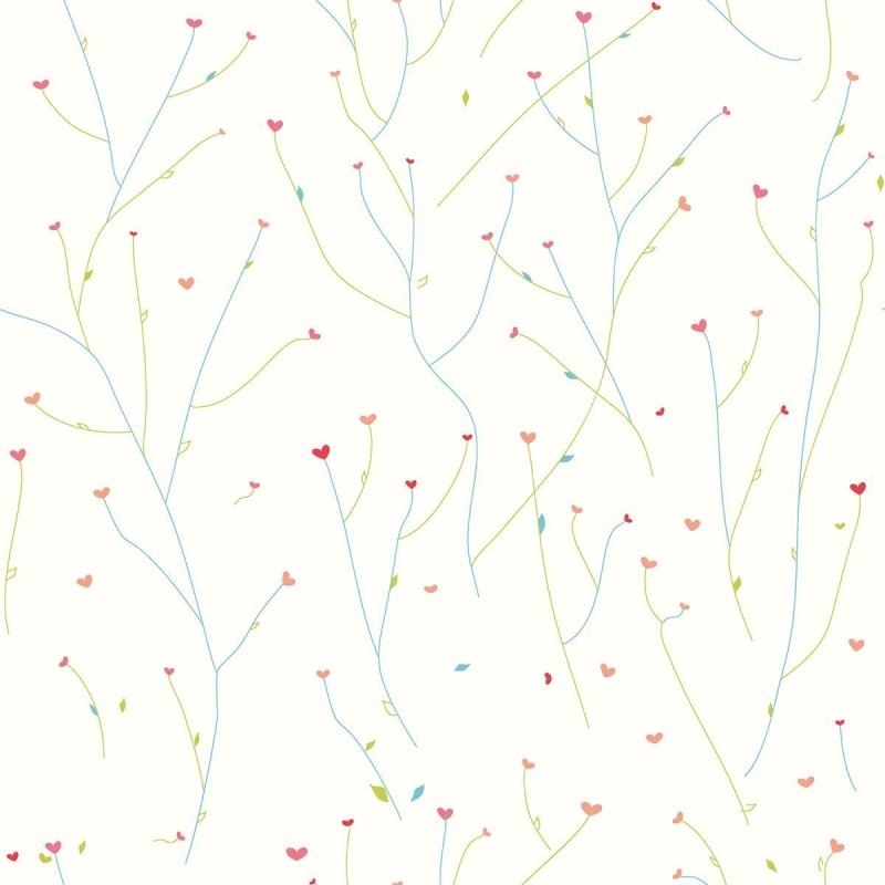Papel de Parede Adesivo Corações N010081 - Papel na Parede