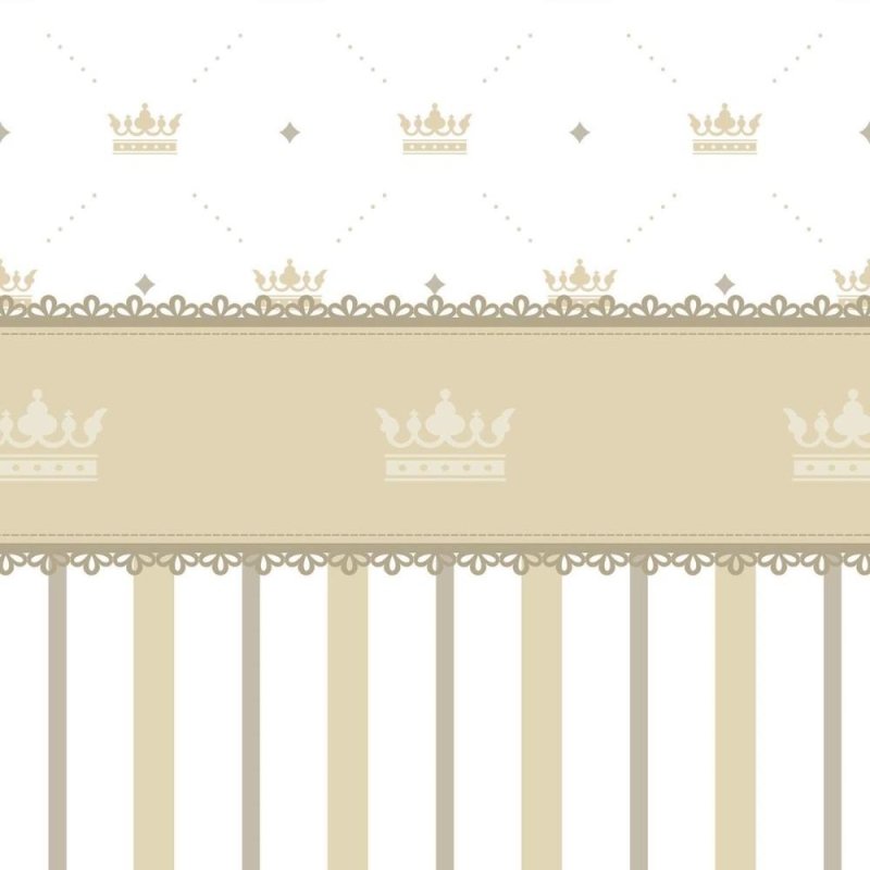 Papel de Parede Adesivo Coroas e Listras N011011 - Papel na Parede