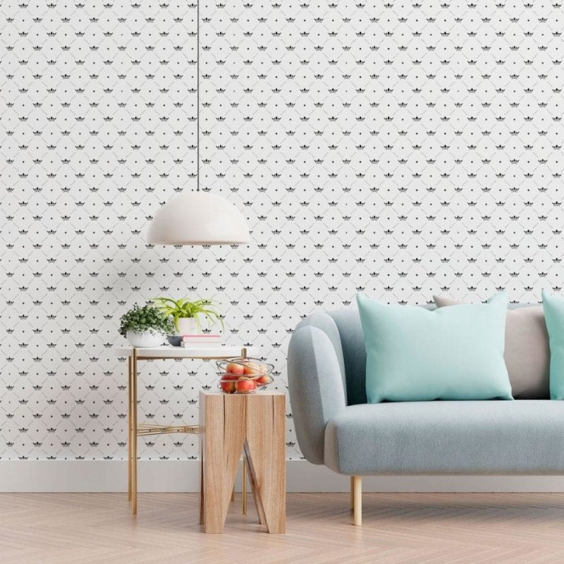 Papel de Parede Adesivo Coroas King Crowns N013189 - Papel na Parede