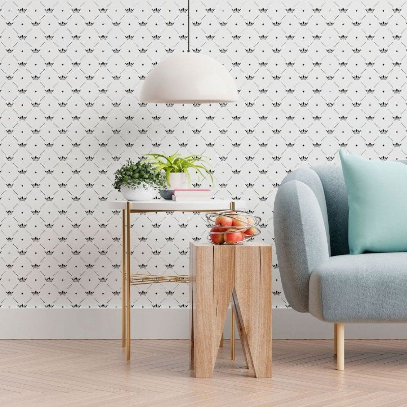 Papel de Parede Adesivo Coroas King Crowns N013189 - Papel na Parede