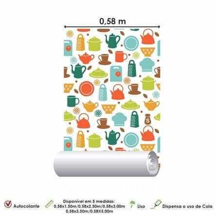 Papel de Parede Adesivo Cozinha 212701348 - Papel na Parede