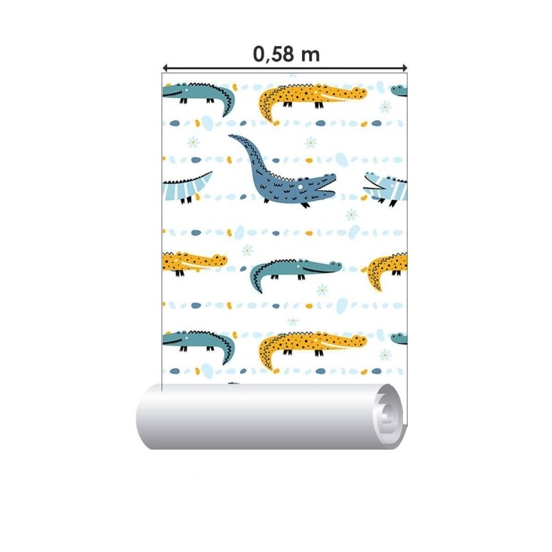 Papel de Parede Adesivo Crocodilos N09125 - Papel na Parede