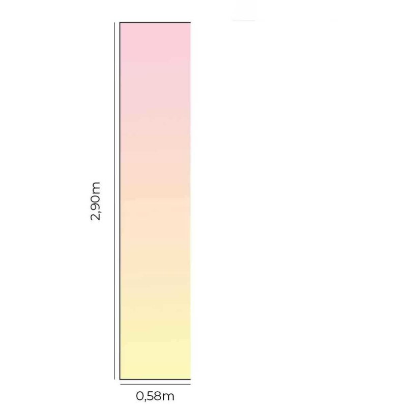 Papel de Parede Adesivo Degradê amarelo e rosa N05136 - Papel na Parede