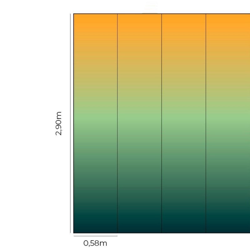 Papel de Parede Adesivo degradê amarelo verde N014068 - Papel na Parede