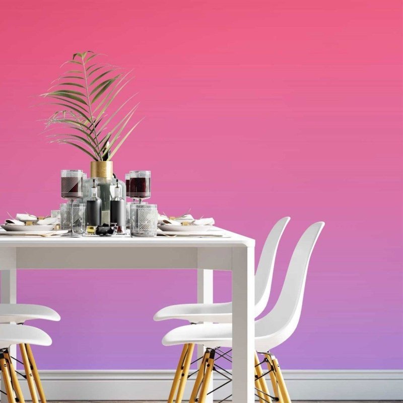Papel de Parede Adesivo degradê rosa azul N014070 - Papel na Parede