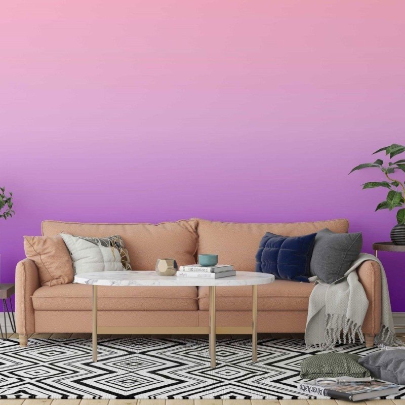 Papel de Parede Adesivo degradê rosa roxo N014066 - Papel na Parede