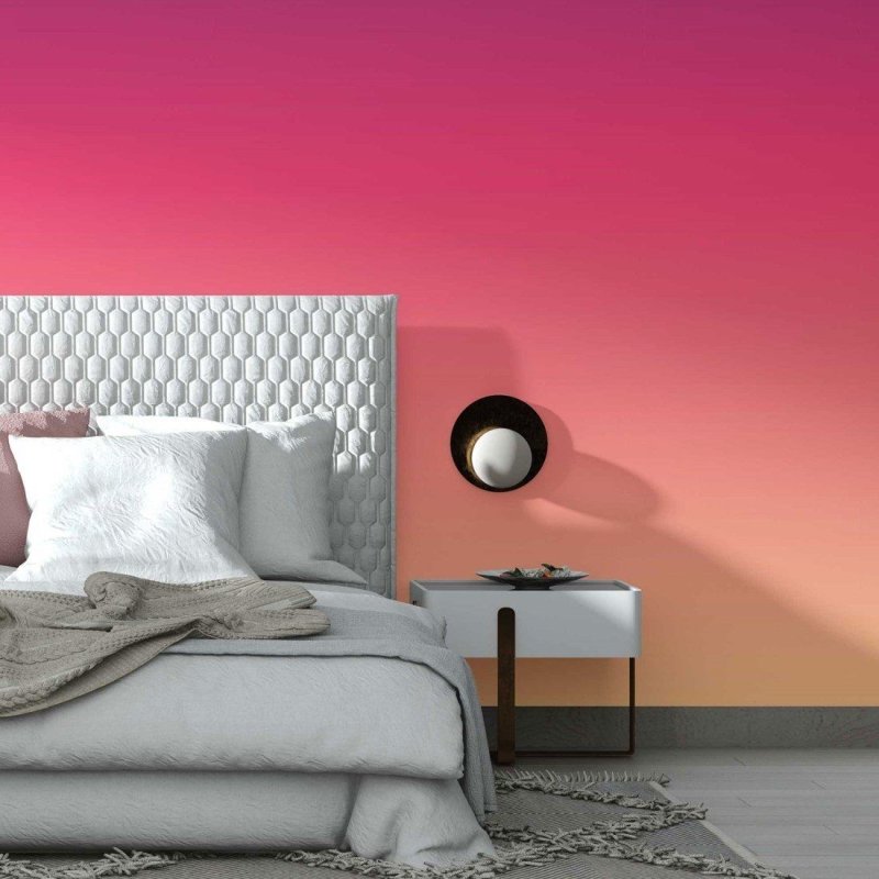 Papel de Parede Adesivo degradê roxo laranja N014065 - Papel na Parede