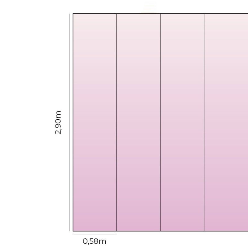 Papel de Parede Adesivo degradê tons de rosa N014167 - Papel na Parede