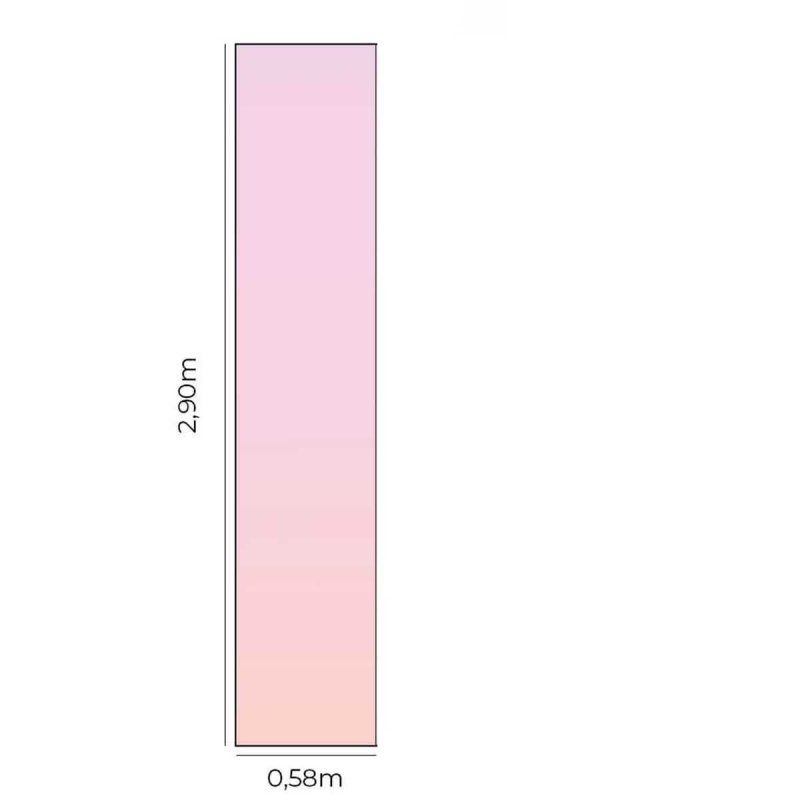 Papel de Parede Adesivo Degradê Tons de Rosa N05131 - Papel na Parede