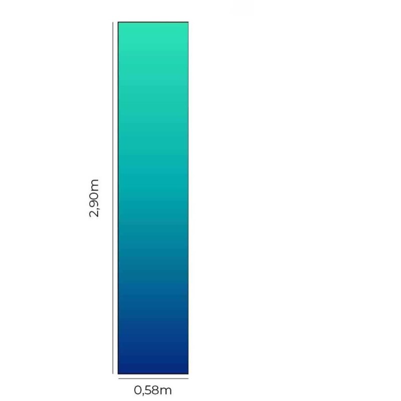 Papel de Parede Adesivo Degradê Verde e Azul Escuro N05138 - Papel na Parede