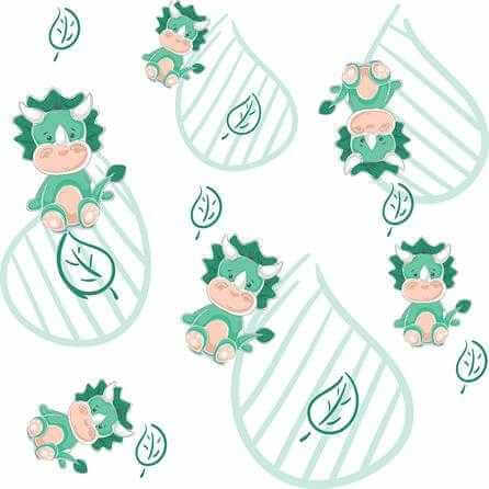 Papel de Parede Adesivo Dinossauro N547P - Papel na Parede