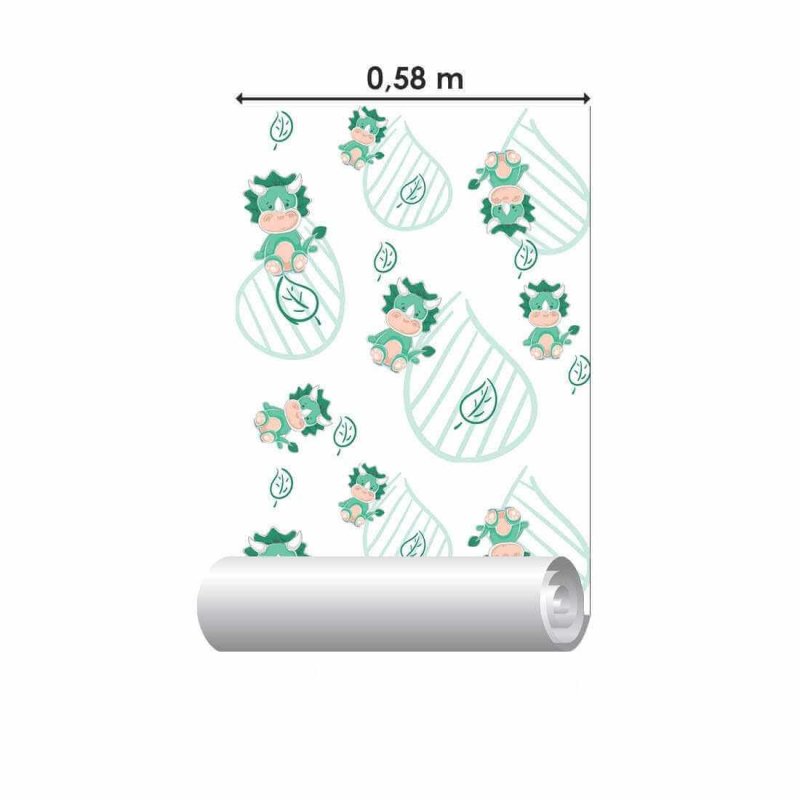 Papel de Parede Adesivo Dinossauro N547P - Papel na Parede