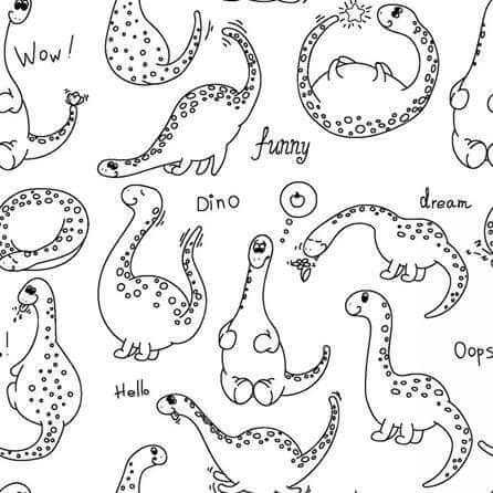 Papel de Parede Adesivo dinossauro Para Colorir 383705695 - Papel na Parede