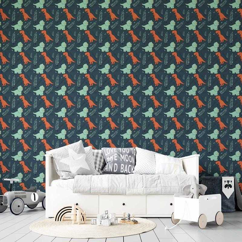 Papel de Parede Adesivo Dinossauros Infantil N05099 - Papel na Parede