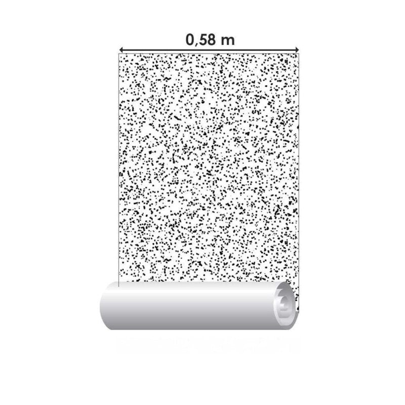 Papel de Parede Adesivo Efeito Noise em Preto Branco N08104 - Papel na Parede