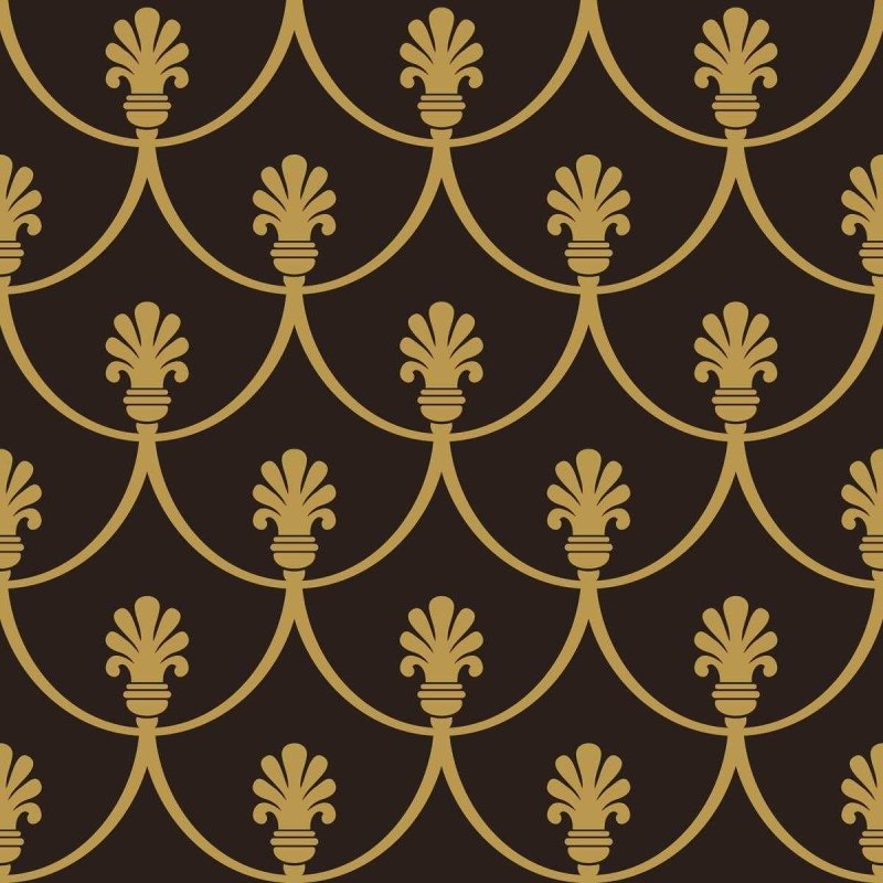 Papel de Parede Adesivo Escama Dourado Vintage N05270 - Papel na Parede