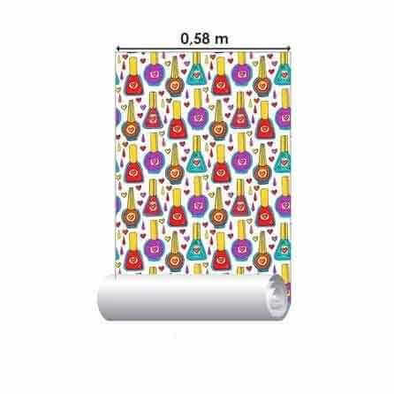 Papel de Parede Adesivo Esmaltes Coloridos 392672098 - Papel na Parede
