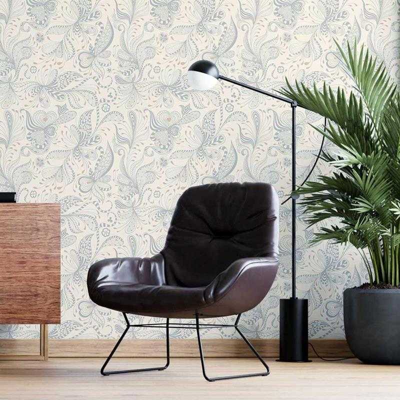 Papel de Parede Adesivo Estampa Étnica Floral N05257 - Papel na Parede