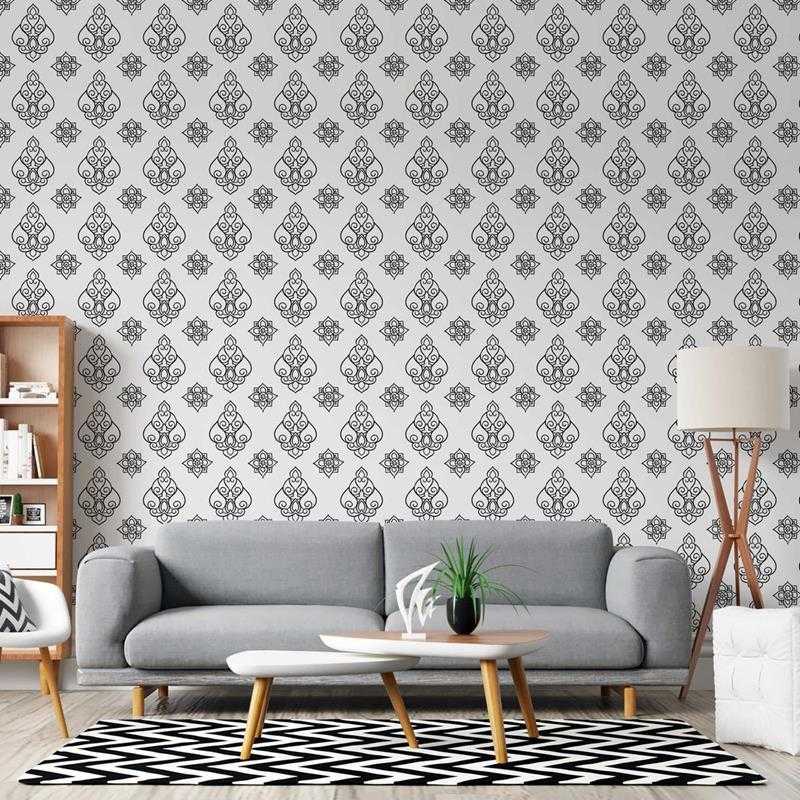 Papel de Parede Adesivo Estampa Thai para Colorir N05200 - Papel na Parede