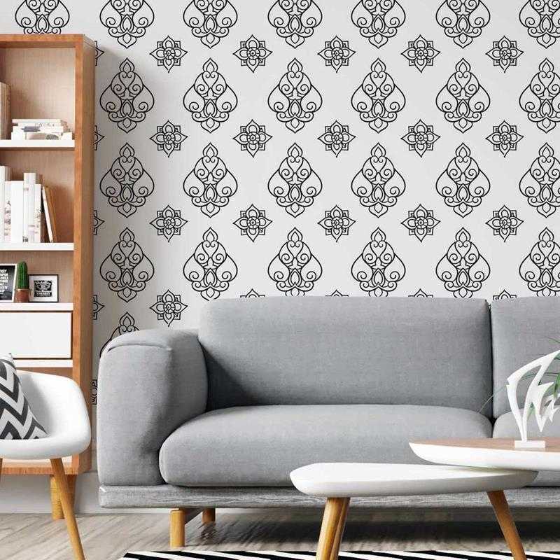 Papel de Parede Adesivo Estampa Thai para Colorir N05200 - Papel na Parede