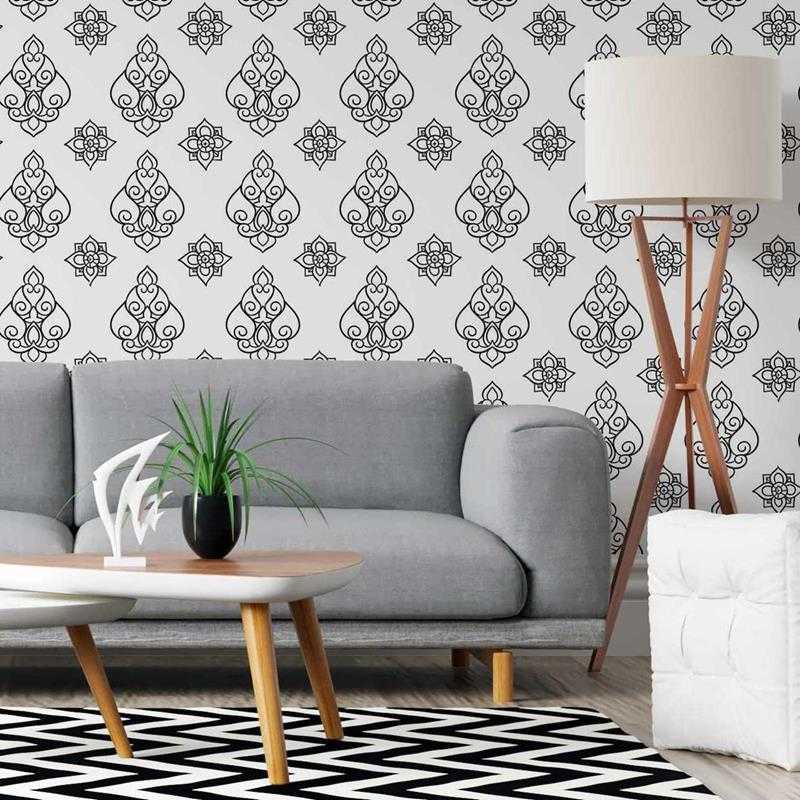 Papel de Parede Adesivo Estampa Thai para Colorir N05200 - Papel na Parede