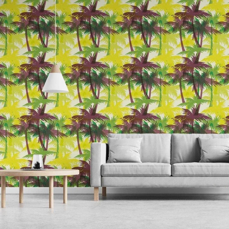 Papel de Parede Adesivo Estampa Tropical N03063 - Papel na Parede