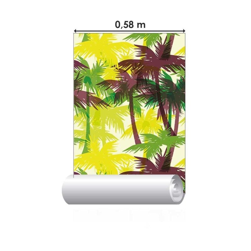 Papel de Parede Adesivo Estampa Tropical N03063 - Papel na Parede