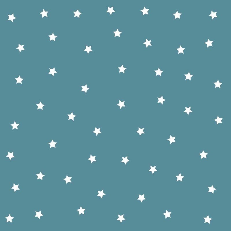 Papel de Parede Adesivo Estrela Branco e Azul N05033 - Papel na Parede