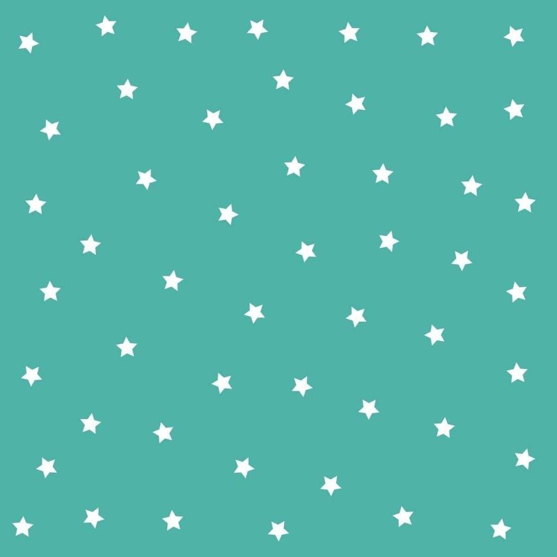 Papel de Parede Adesivo Estrela Branco e verde N05036 - Papel na Parede