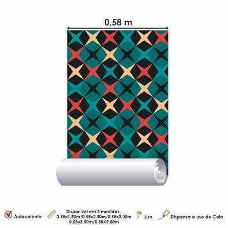 Papel de Parede Adesivo Estrela Verde 162416 - Papel na Parede