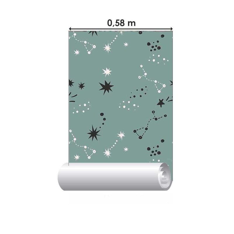 Papel de Parede Adesivo Estrelas e Contelações N05051 - Papel na Parede