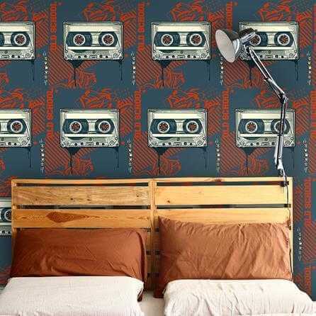 Papel de Parede Adesivo Fita Vintage Jovem 472424110 - Papel na Parede