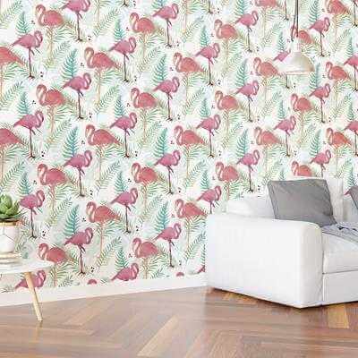 Papel de Parede Adesivo Flamingo Tumblr N302057 - Papel na Parede