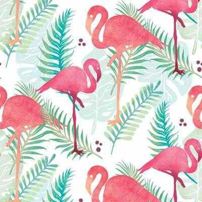 Papel de Parede Adesivo Flamingo Tumblr N302057 - Papel na Parede