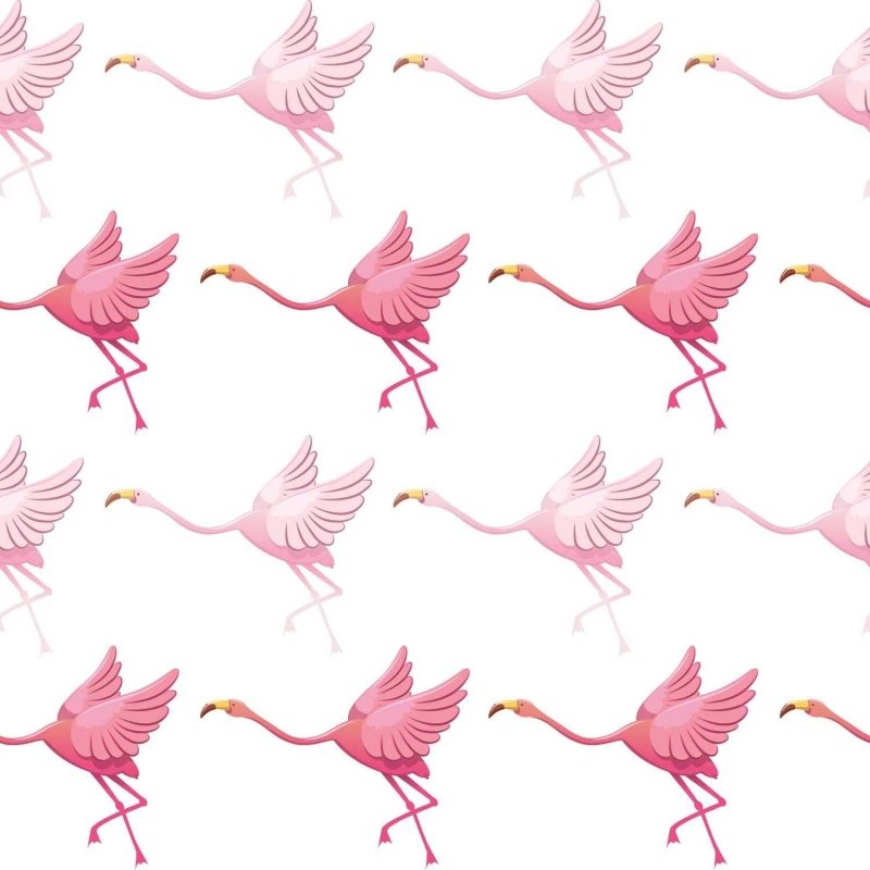 Papel de Parede Adesivo flamingos Saltitantes N03119 - Papel na Parede