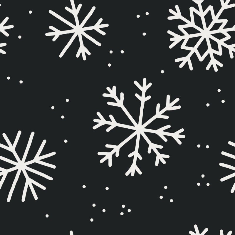 Papel de Parede Adesivo flocos de neve inverno N014094 - Papel na Parede