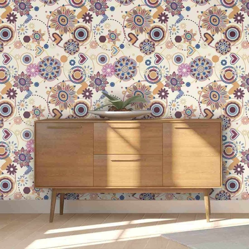 Papel de Parede Adesivo Floral 1369 - Papel na Parede