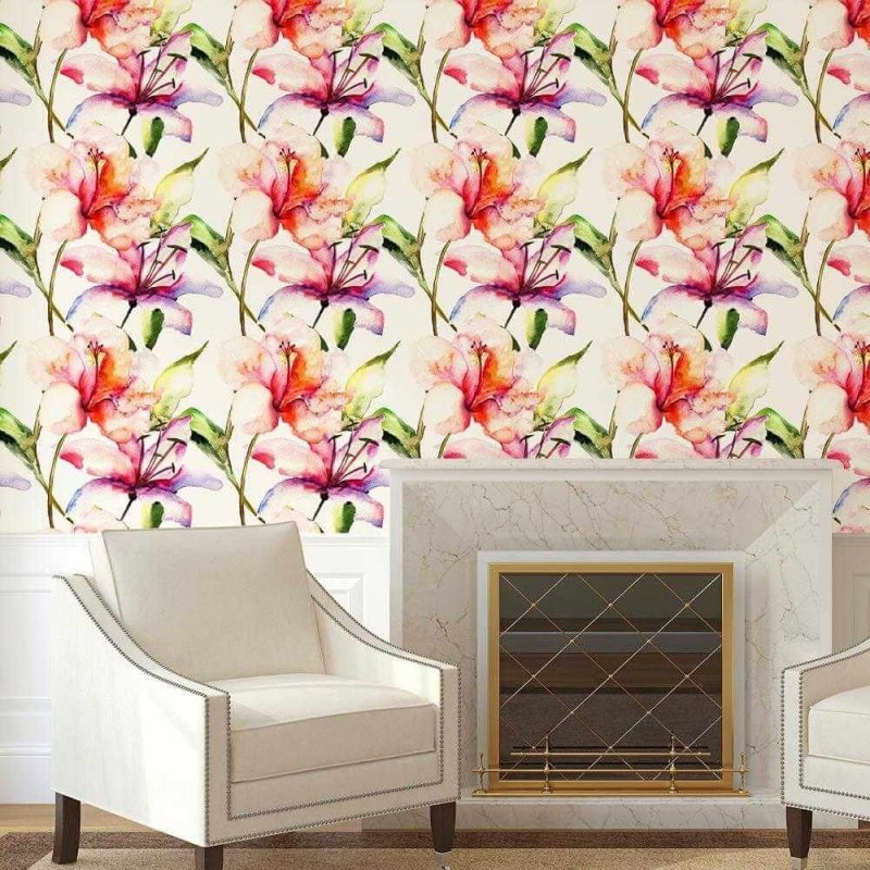 Papel de Parede Adesivo Floral 158467808 - Papel na Parede