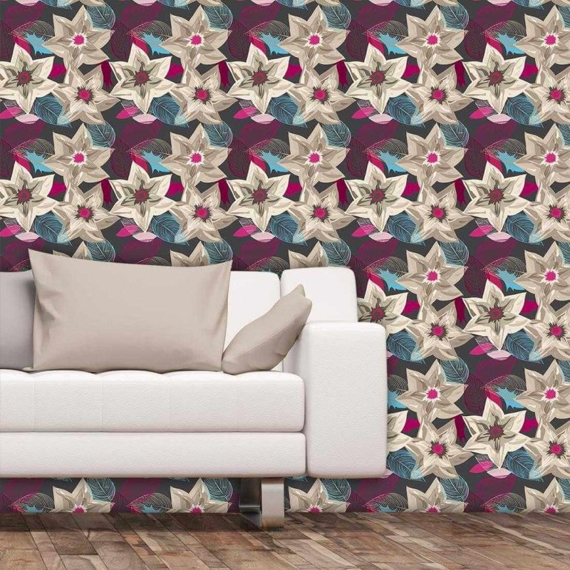 Papel de Parede Adesivo Floral 670 - Papel na Parede