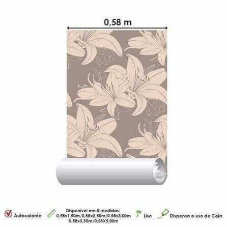 Papel de Parede Adesivo Floral 93016570 - Papel na Parede