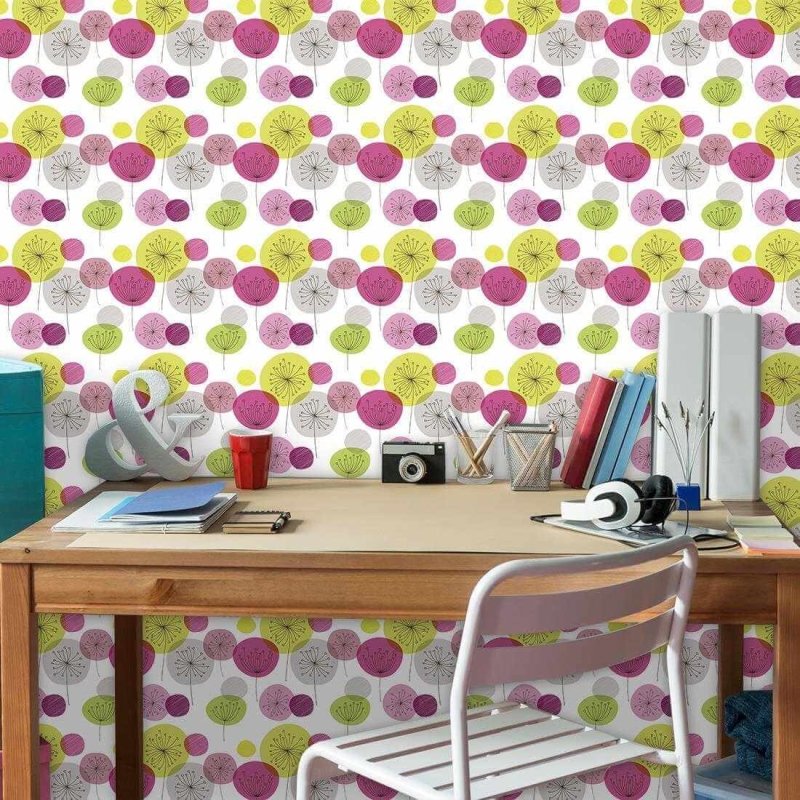 Papel de Parede Adesivo Floral 93651502 - Papel na Parede